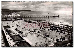 Old Postcard Deauville Trouville general view of the two beaches and the new ...