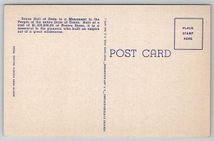 Dallas TX Hall of State And Court Of Honor State Fair of Texas Postcard D42