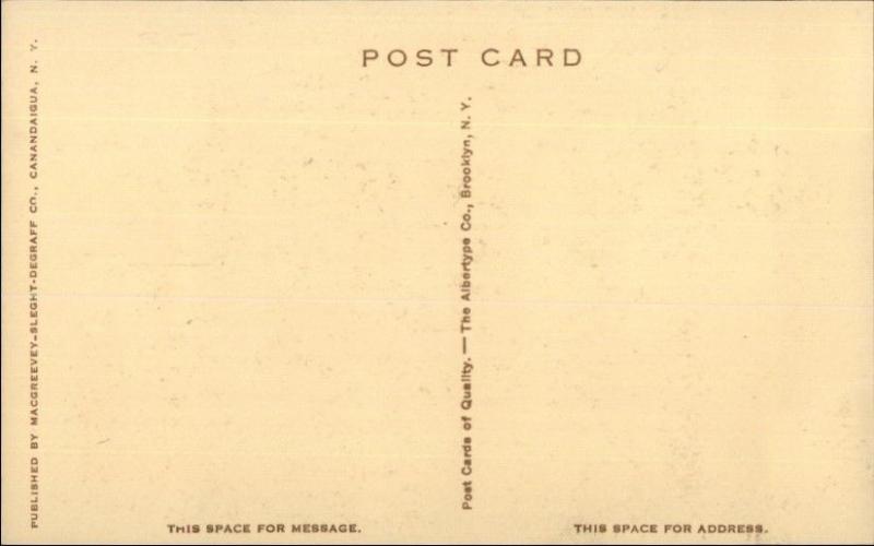 Canandaigua NY Masonic Temple c1920s Postcard