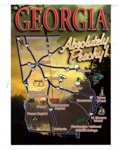 GA - Georgia Map & Highlights   (continental size)