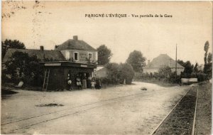 CPA AK PARIGNE - L'EVEQUE - Vue partielle de la Gare (299579)