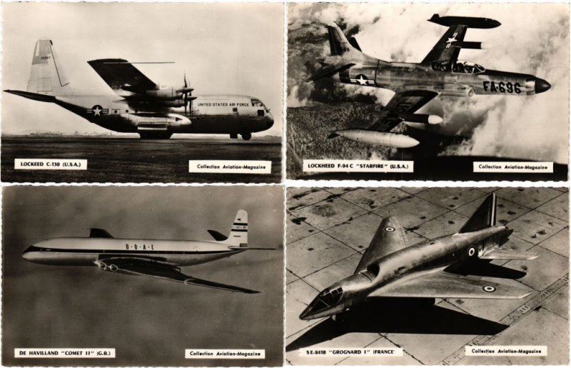 AIRCRAFT AVIATION 144 Postcards Mostly pre-1960 inc. Navy (L4326)