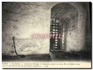 Old Postcard The Loches dungeon Dungeon Philippe de Commines favorite De De L...