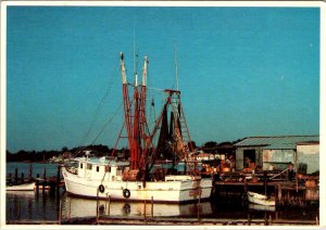 Swansboro, NC North Carolina SHRIMP BOATS~Miss Selma BOGUE SOUND 4X6 Postcard