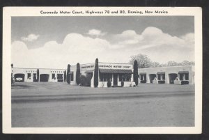 DEMING NEW MEXICO NM CORONADO MOTOR COURT MOTEL ADVERTISING POSTCARD