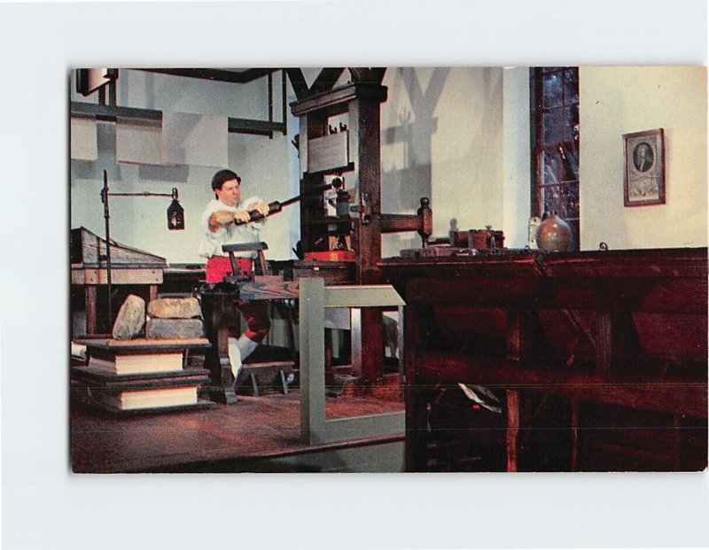 Postcard The Printing Office, Williamsburg, Virginia