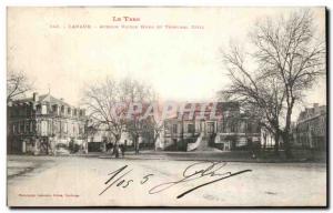 Old Postcard The Tarn Lavaur Avenue Victor Hugo and Civil Thibunal