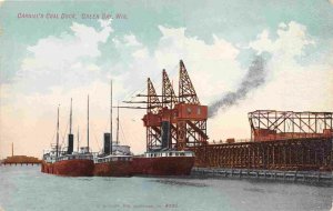 Cargill's Coal Dock Steamers Green Bay Wisconsin 1910c postcard