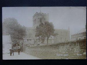 Northumberland HEXHAM ABBEY IN SCAFFOLD Cowgarth Arch c1906 RP Postcard