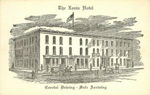 c1910 Advertising Art Postcard; Xenia OH, The Xenia Hotel, Greene County
