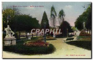 Niort Old Postcard Garden Breche