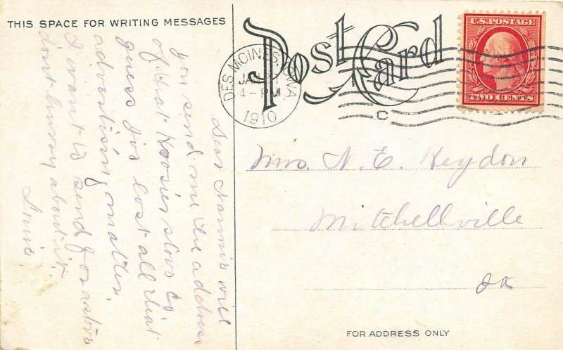 Historical Building Des Moines Iowa IA 1911 Postcard