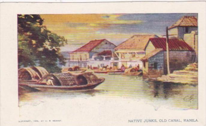 Philippines Manila Native Junks Old Canal