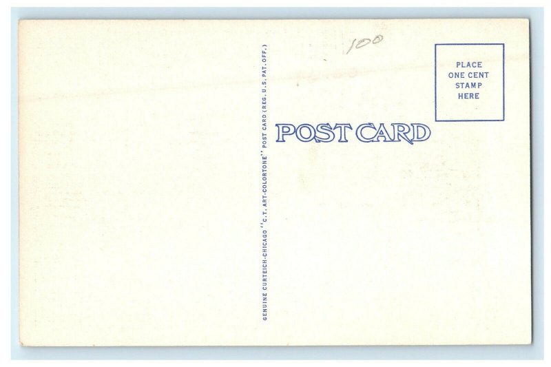 c1940s Looking Eastward to the Sea, Corpus Christi, Texas TX Unposted Postcard 