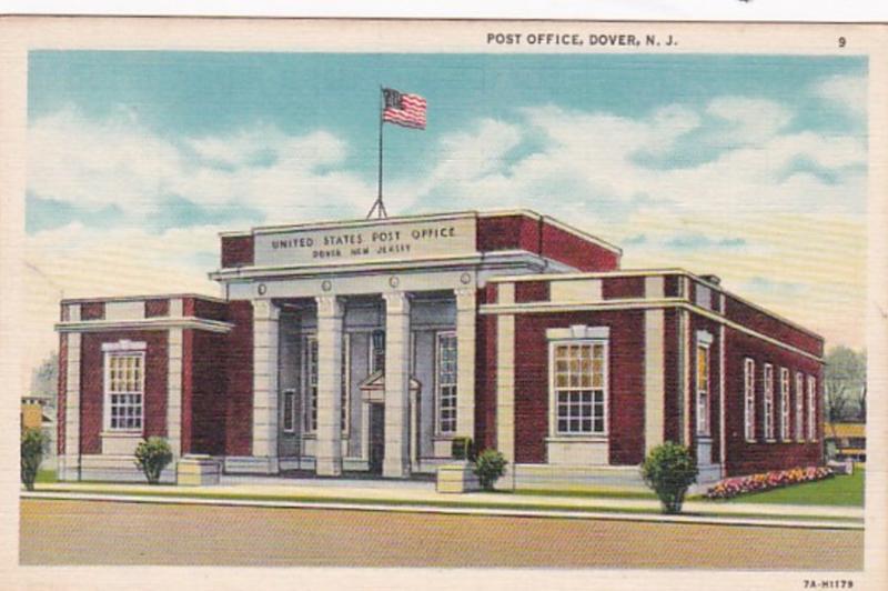 New Jersey Dover Post Office 1939 Curteich