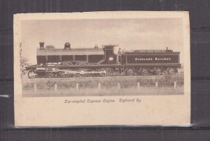 GREAT BRITAIN, HIGHLAND RAILWAY, SKIBO CASTLE EXPRESS ENGINE, c1910 ppc., unused