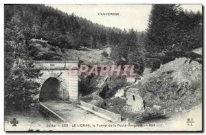 Old Postcard the Lioran Road Tunnel