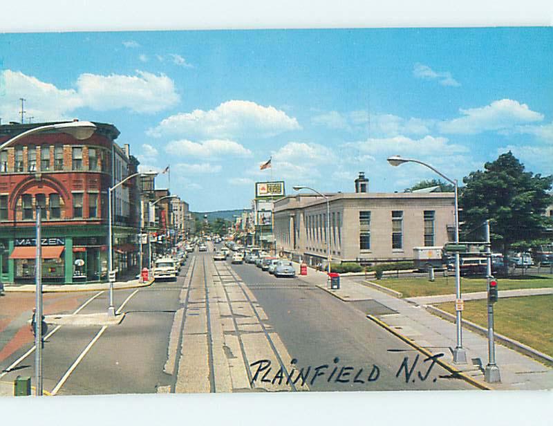 Pre-1980 STREET SCENE Plainfield New Jersey NJ hs3525