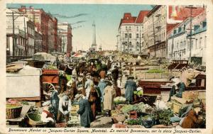 Canada - Quebec, Montreal. Bonsecours Market on Jacques Cartier Square