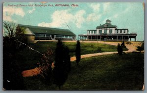 Postcard Attleboro MA c1907 Casino & Dance Hall Talaquega Park Bristol County