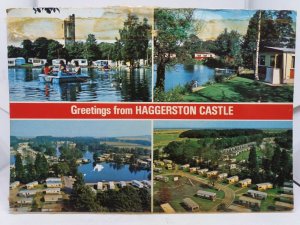 Vintage Postcard Haggerston Castle Camping and Caravan Site Posted 1986