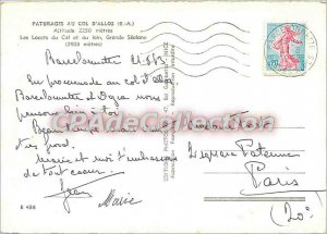 Postcard Modern Paturages to Col d'Allos (BA) Alt 2250m Col laces and wide Se...