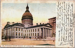 Historic Court House St Louis Missouri Saint Louis Vintage Postcard C049