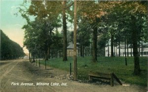 C-1910 Park Avenue Winona Lake Indiana Valentines  Postcard 20-10638