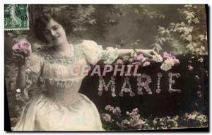 Old Postcard Fancy Marie Surname