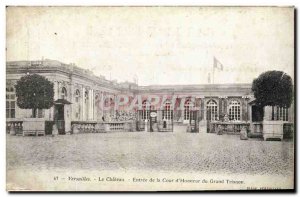 Old Postcard Versailles Chateau La Cour D Entree Honor of the Grand Trianon