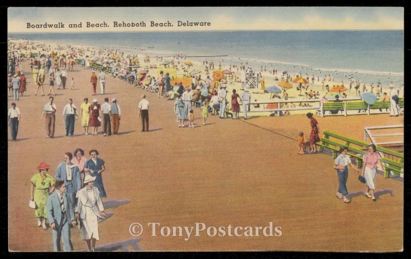 Boardwalk and Beach, Rehoboth Beach