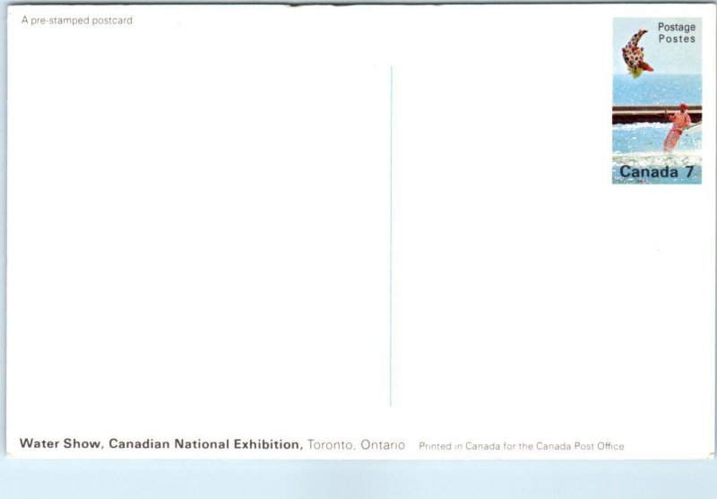 Postcard - Water Show, Canadian National Exhibition - Toronto, Canada