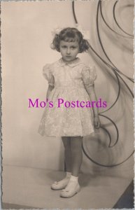 Ancestors Postcard/Photo-Children, Young Girl, Vintage Fashion,Hairstyle RS37826