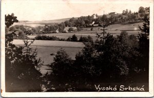 Czech Republic Vysoká Srbská RPPC 09.73