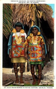 Panama San Blas San Blas Indian Women In Native Costume