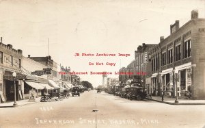 MN, Wadena, Minnesota, RPPC, Jefferson Street, Business Section, A Pearson 4824