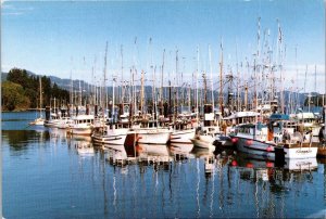 Canada British Columbia Sooke Fishing Boats At Government Wharf