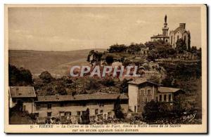 Old Postcard Grenoble Hill and Chapel Pipet amounted to Our Lady of La Salett...