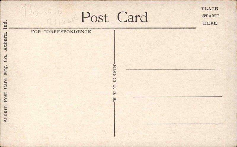 Fine View NY Winter Scene c1915 Postcard