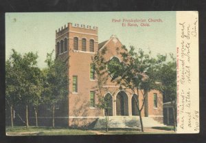 EL RENO OKLAHOMA FIRST PRESBYTERIAN CHURCH 1907 VINTAGE POSTCARD