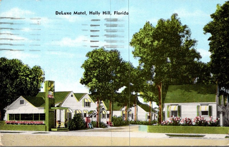 Florida Holly Hill DeLuxe Motel 1957