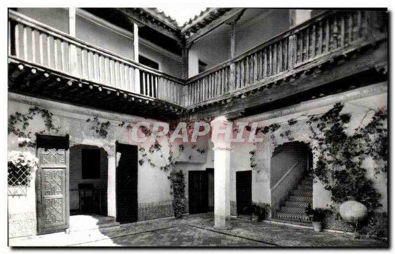 Old Postcard Toledo patio of the Casa del Greeo court house