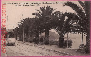 ak2193 - France - VINTAGE POSTCARD - Toulon - 1915   TRAM