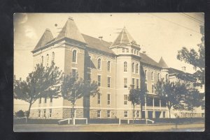 RPPC GRAND ISLAND NEBRASKA SCHOOL BUILDING VINTAGE REAL PHOTO POSTCARD