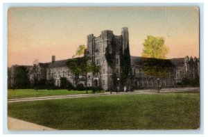 1947 The Union Building Duke University Durham NC Handcolored Vintage Postcard 