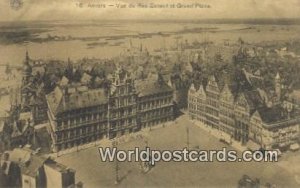Vue du Bas Escaut et Grand Place Anvers, Belgium Unused 