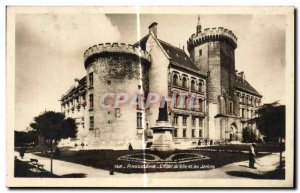 Old Postcard Angouleme L & # 39Hotel Hall and Gardens