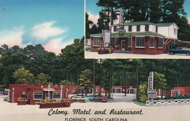 South Carolina Florence Colony Motel and Restaurant