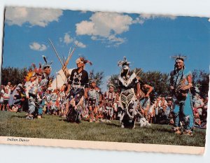 Postcard Native American Dance North Dakota USA