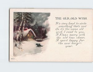 Postcard Holiday Greeting Card with Poem and Art Print